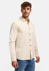 Indicode Langarmhemd INCaix Khaki/Beige