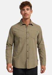Indicode Langarmhemd INCaix Khaki/Braun/Dunkelgrün