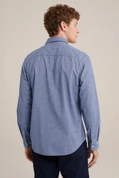 WE Fashion Businesshemd Dunkelblau/Hellblau/Blau