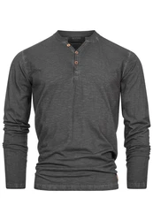 Indicode Langarmshirt INKilsone Dunkelgrau/Grau/Hellgrau