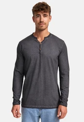 Indicode Langarmshirt INKilsone Dunkelgrau/Grau/Hellgrau