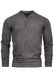 Indicode Langarmshirt INKilsone Dunkelgrau/Grau/Hellgrau