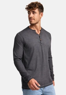 Indicode Langarmshirt INKilsone Dunkelgrau/Grau/Hellgrau