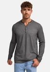 Indicode Langarmshirt INKilsone Dunkelgrau/Grau/Hellgrau/Braun