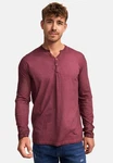 Indicode Langarmshirt INKilsone Dunkelrot/Bordeaux/Rot