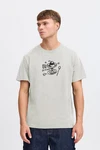 !Solid T-Shirt SDNOLAN Lila/Grau/Rot