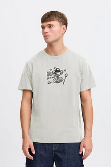 !Solid T-Shirt SDNOLAN Lila/Grau/Rot