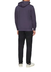 s.Oliver Kapuzensweatshirt mit Front-Print Logo Lila/Dunkelblau/Fliederfarben