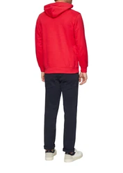 s.Oliver Kapuzensweatshirt mit Front-Print Logo Rot