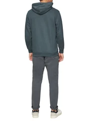 s.Oliver Kapuzensweatshirt mit Front-Print Logo Dunkelblau/Grau/Türkis/Grün