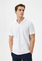 T-Shirt Kurzrmelig V-Kragen Polo Tshirt