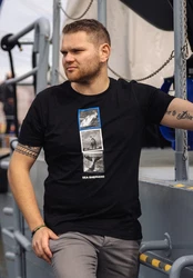 Sea Shepherd T-Shirt For the Ocean Wal Schwarz/Hellblau