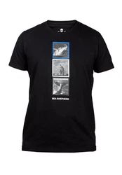 Sea Shepherd T-Shirt For the Ocean Wal Schwarz/Hellblau