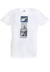 Sea Shepherd T-Shirt For the Ocean Wal Weiß/Schwarz