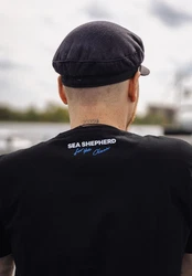 Sea Shepherd T-Shirt For the Ocean Hai Dunkelgrau/Schwarz/Hellblau/Dunkelblau/Blau