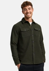 Indicode Langarmhemd INLui Dunkelgrün/Khaki