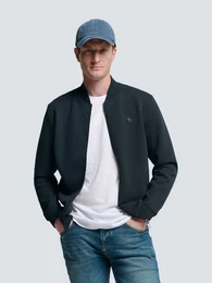 Sweatshirt Sweater Full Zipper Pique Bomber