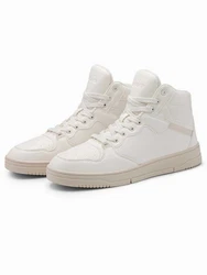 OMBRE Sneakerboots Gefttert Creme/Beige/Weiß/Khaki