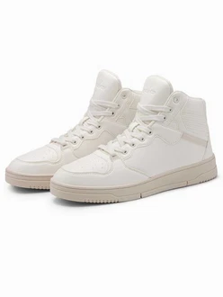OMBRE Sneakerboots Gefttert Creme/Beige/Weiß/Khaki