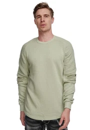 Sweatshirt mit geripptem rmeldesign