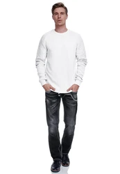 Rusty Neal Sweatshirt Weiß/Grau/Creme/Silber