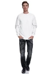 Rusty Neal Sweatshirt Weiß/Grau/Creme/Silber