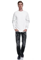 Rusty Neal Sweatshirt Weiß/Grau/Creme/Silber