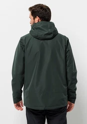 Jack Wolfskin 3-in-1 Funktionsjacke LUNTAL 3IN1 JKT Dunkelgrün/Grün