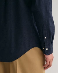 Gant Langarmhemd REG FLANNEL MELANGE SHIRT blau/marine