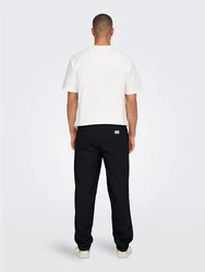 ONLY & SONS Stoffhose ONSSINUS LOOSE PANT Dunkelblau/Schwarz/Blau