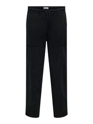 ONLY & SONS Stoffhose ONSSINUS LOOSE PANT Dunkelblau/Schwarz/Blau