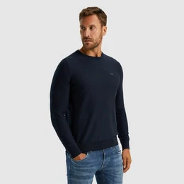 Strickpullover mit Logostickerei