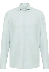 Eterna Langarmhemd MODERN FIT EASY IRON Hellblau/Türkis/Grün/Blau