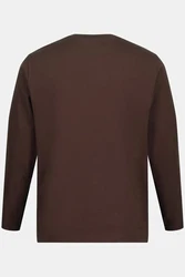 JP1880 T-Shirt Langarmshirt Basic Braun/Dunkelbraun/Bordeaux/Grau