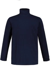 JP1880 T-Shirt Rollkragen-Shirt Basic Jersey Dunkelblau/Hellblau