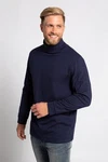 JP1880 T-Shirt Rollkragen-Shirt Basic Jersey Dunkelblau/Hellblau