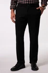 Boston Park 5-Pocket Jeans Chino Bauchfit Bund seitlich elastisch Schwarz