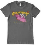 Rick and Morty T-Shirt Science Dunkelrot/Grau/Schwarz/Rosa/Hellgrau