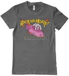Rick and Morty T-Shirt Science Dunkelrot/Grau/Schwarz/Rosa/Hellgrau