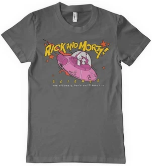 Rick and Morty T-Shirt Science Dunkelrot/Grau/Schwarz/Rosa/Hellgrau