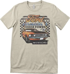 FORD T-Shirt Mustang Mach 1 Lila/Beige/Rot/Khaki/Braun