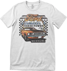 FORD T-Shirt Mustang Mach 1 Lila/Rot/Grau/Silber