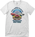 FORD T-Shirt Mustang Circle Blau/Silber/Grau/Beige