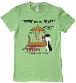 LOONEY TUNES T-Shirt Birdy And The Beast Neonfarben/Grün/Türkis