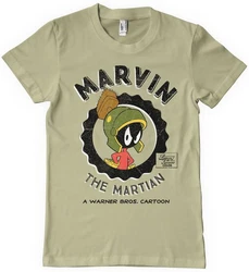 LOONEY TUNES T-Shirt Marvin The Martian Dunkelgrün/Khaki/Grün