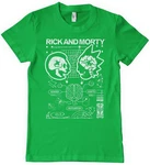 Rick and Morty T-Shirt Nobody Exists On Purpose Grün/Neonfarben/Blau