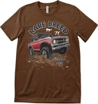FORD T-Shirt Bronco Rare Breed Dunkelbraun/Braun/Beige