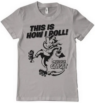Inspector Gadget T-Shirt This Is How I Roll Grau/Silber/Weiß Inspector Gadget T-Shirt This Is How I Roll Grau/Silber/Weiß