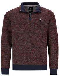 Sweatshirt Herren Sweatshirt Troyer Kragen (1-tlg) Stay Fresh Bgelfrei