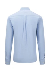 FYNCH-HATTON Langarmhemd Regular Fit Hellblau/Blau/Dunkelblau